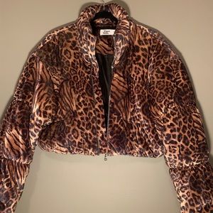 Trendy Cheetah Tiger Mist Puffer Coat ✨